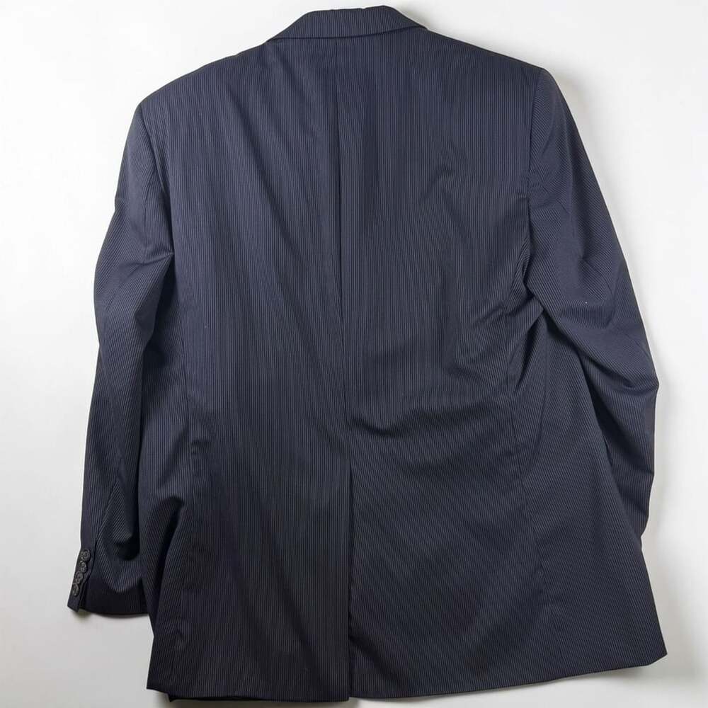 Ralph Lauren 3 Piece Suit Mens 48L Navy Pinstripe Wool Jacket Vest Pants 40W - Picture 5 of 9